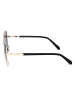 Fossil Damen-Sonnenbrille in Schwarz-Gold/ Dunkelblau