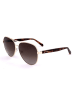 Fossil Damen-Sonnenbrille in Gold/ Braun