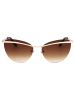 Skechers Damen-Sonnenbrille in Gold/ Hellbraun