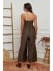 La Compagnie Du Lin Jumpsuit in Braun/ Creme