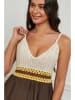 La Compagnie Du Lin Jumpsuit in Braun/ Creme