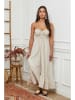 La Compagnie Du Lin Leinen-Kleid in Creme