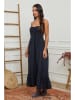 La Compagnie Du Lin Leinen-Kleid in Dunkelblau