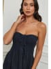 La Compagnie Du Lin Leinen-Kleid in Dunkelblau