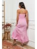 La Compagnie Du Lin Leinen-Kleid in Rosa