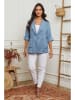 La Compagnie Du Lin Leinen-Blazer in Hellblau