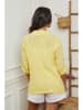 La Compagnie Du Lin Linnen blazer geel