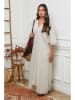 La Compagnie Du Lin Leinen-Kleid in Creme