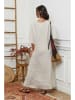 La Compagnie Du Lin Leinen-Kleid in Creme