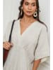 La Compagnie Du Lin Leinen-Kleid in Creme