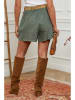 La Compagnie Du Lin Leinen-Shorts in Khaki