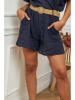 La Compagnie Du Lin Leinen-Shorts in Dunkelblau