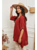 La Compagnie Du Lin Linnen tuniek rood