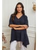 La Compagnie Du Lin Linnen tuniek donkerblauw
