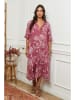 La Compagnie Du Lin Leinen-Kleid in Pink
