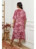 La Compagnie Du Lin Leinen-Kleid in Pink