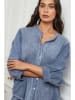 La Compagnie Du Lin Leinen-Bluse in Blau