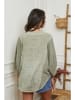 La Compagnie Du Lin Linnen blouse kaki