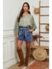 La Compagnie Du Lin Leinen-Bluse in Khaki