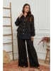 La Compagnie Du Lin Leinen-Bluse in Schwarz