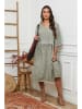 La Compagnie Du Lin Kleid in Khaki