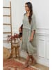 La Compagnie Du Lin Kleid in Khaki
