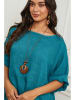 La Compagnie Du Lin Linnen blouse "Under" turquoise