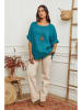 La Compagnie Du Lin Linnen blouse "Under" turquoise