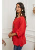 La Compagnie Du Lin Leinen-Bluse "Under" in Rot