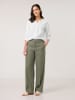 Gerry Weber Leinen-Marlenehose in Khaki