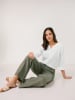 Gerry Weber Leinen-Marlenehose in Khaki