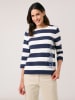 Gerry Weber Shirt in Weiß/ Dunkelblau