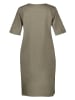 Gerry Weber Leinen-Kleid  in Khaki