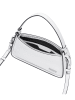 LIEBESKIND BERLIN Leder-Schultertasche "Crossbody XS" in Weiß - (B)22 x (H)10 x (T)7 cm