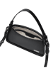 LIEBESKIND BERLIN Leder-Schultertasche "Crossbody XS" in Schwarz - (B)22 x (H)10 x (T)7 cm