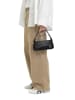 LIEBESKIND BERLIN Leder-Schultertasche "Crossbody XS" in Schwarz - (B)22 x (H)10 x (T)7 cm