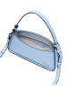 LIEBESKIND BERLIN Skórzana torebka "Crossbody XS" w kolorze błękitnym - 22 x 10 x 7 cm