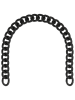 LIEBESKIND BERLIN Schouderriem zwart - (L)48 cm