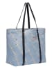 LIEBESKIND BERLIN Leren schoudertas "Aurora" lichtblauw - (B)55 x (H)38 x (D)19 cm