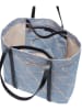LIEBESKIND BERLIN Leder-Schultertasche "Aurora" in Hellblau - (B)55 x (H)38 x (T)19 cm
