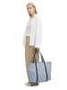 LIEBESKIND BERLIN Leren schoudertas "Aurora" lichtblauw - (B)55 x (H)38 x (D)19 cm