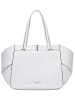 LIEBESKIND BERLIN Leder-Schultertasche "Shopper M" in Weiß - (B)23 x (H)28 x (T)14 cm