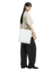 LIEBESKIND BERLIN Leren handtas "Paperbag M" wit - (B)29 x (H)34 x (D)15 cm