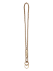 LIEBESKIND BERLIN Leren sleutelhanger "Lola" goudkleurig - (L)7 cm