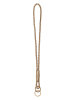 LIEBESKIND BERLIN Leren sleutelhanger "Lola" goudkleurig - (L)7 cm