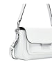 LIEBESKIND BERLIN Leder-Schultertasche "Crossbody S" in Weiß - (B)22 x (H)14 x (T)6 cm