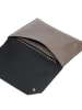 LIEBESKIND BERLIN Leder-Geldbörse "Pouch M" in Taupe - (B)23 x (H)16 x (T)1 cm