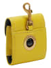 LIEBESKIND BERLIN Leder-Schlüsselanhänger in Gelb - (B)8 x (H)8 cm