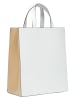 LIEBESKIND BERLIN Leren handtas "Paperbag M" wit/beige - (B)29 x (H)34 cm