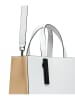 LIEBESKIND BERLIN Leren handtas "Paperbag M" wit/beige - (B)29 x (H)34 cm